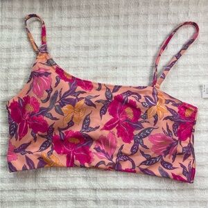 Old Navy Pink and Purple Floral Bikini